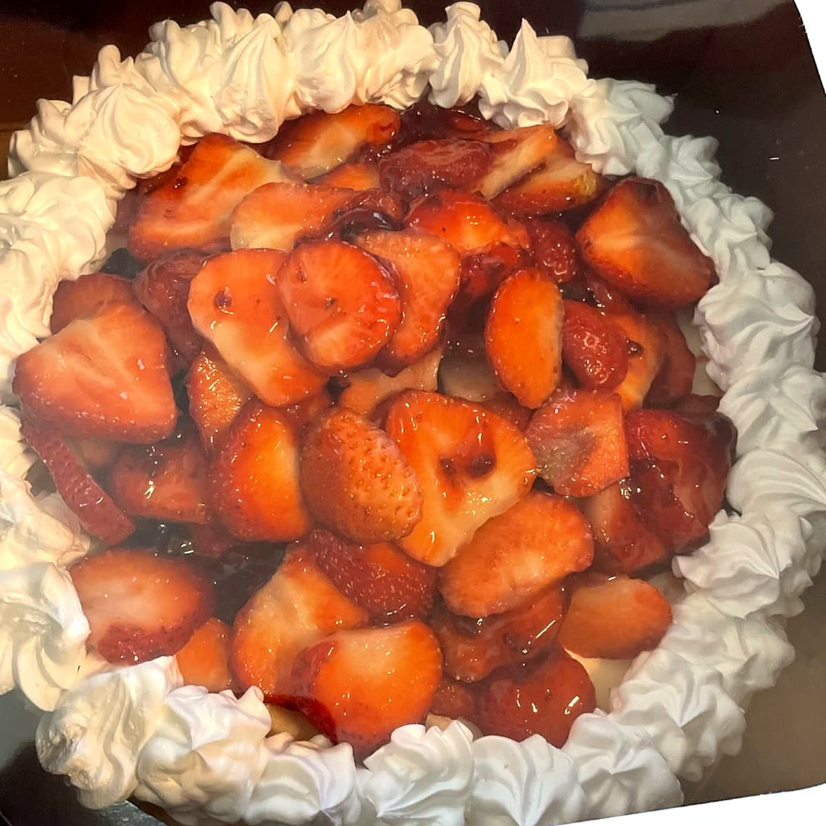 A single slice of plain New York-style cheesecake on a simple plate in soft daylight